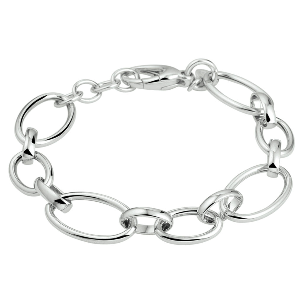 armband draadschakel 12,5 mm 18,5 + 1,5 cm