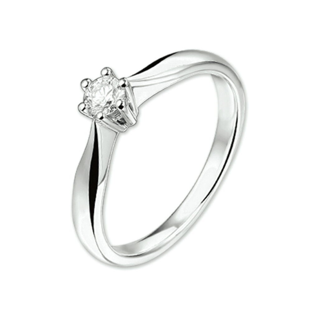 ring diamant 0.20ct h si