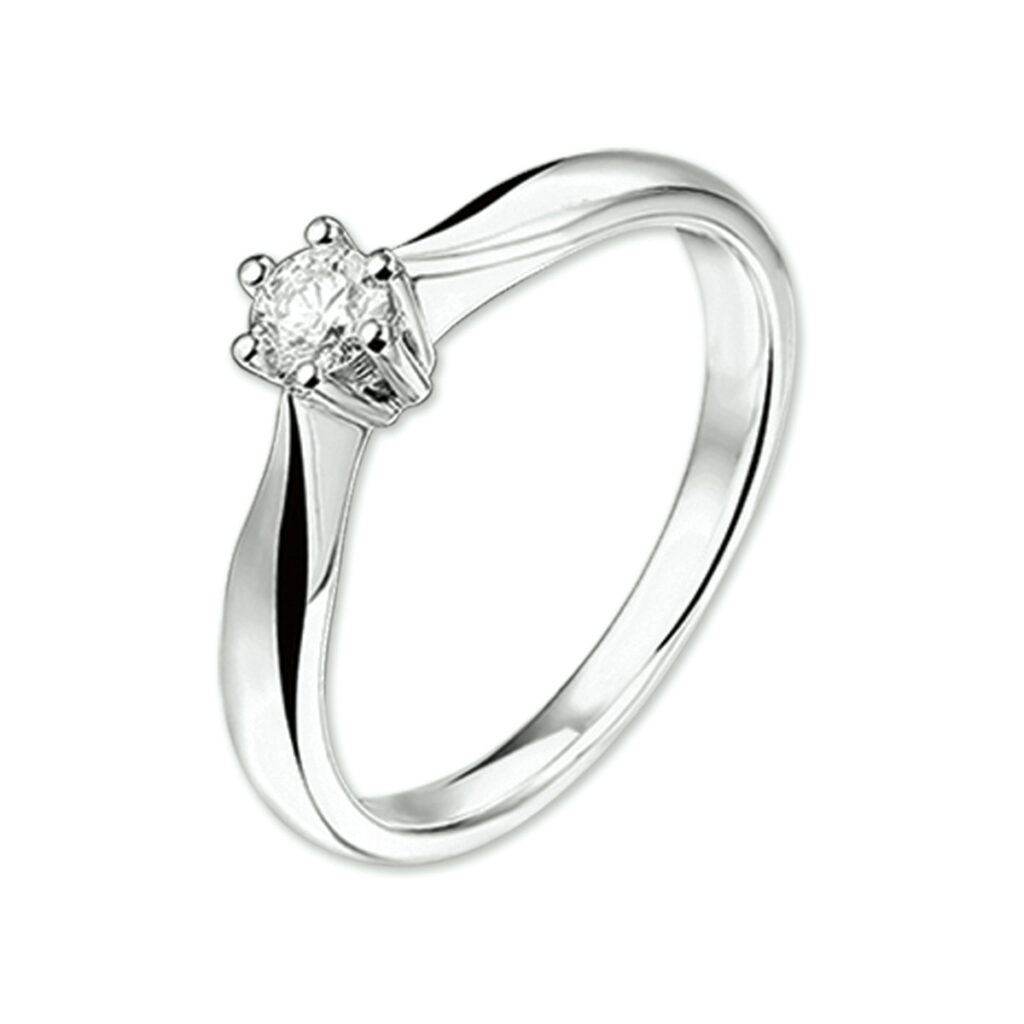 ring diamant 0.25ct h si