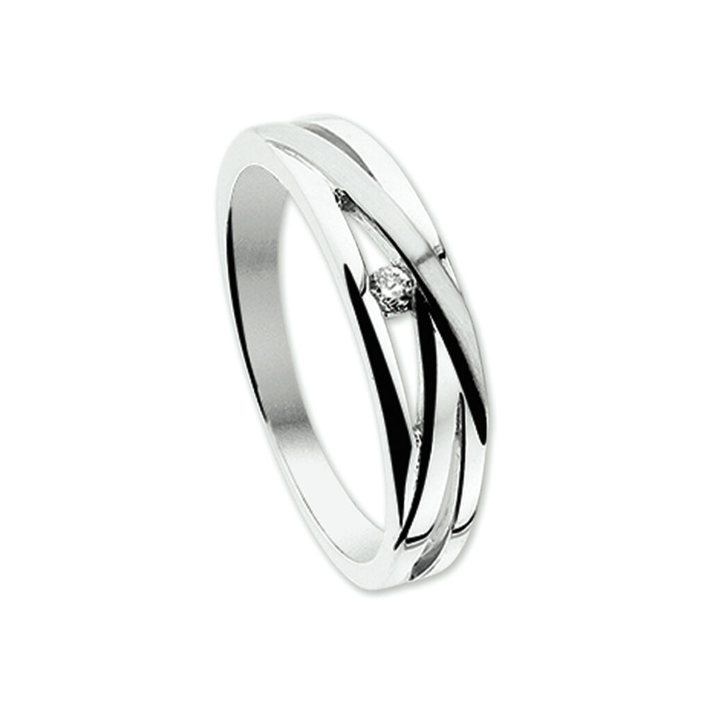 ring diamant 0.03ct h si