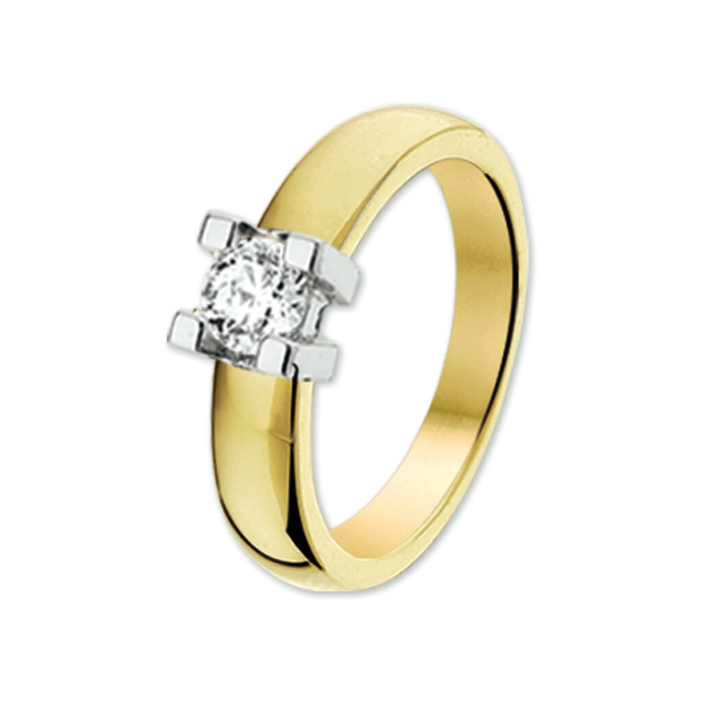 ring diamant 0.25ct h si