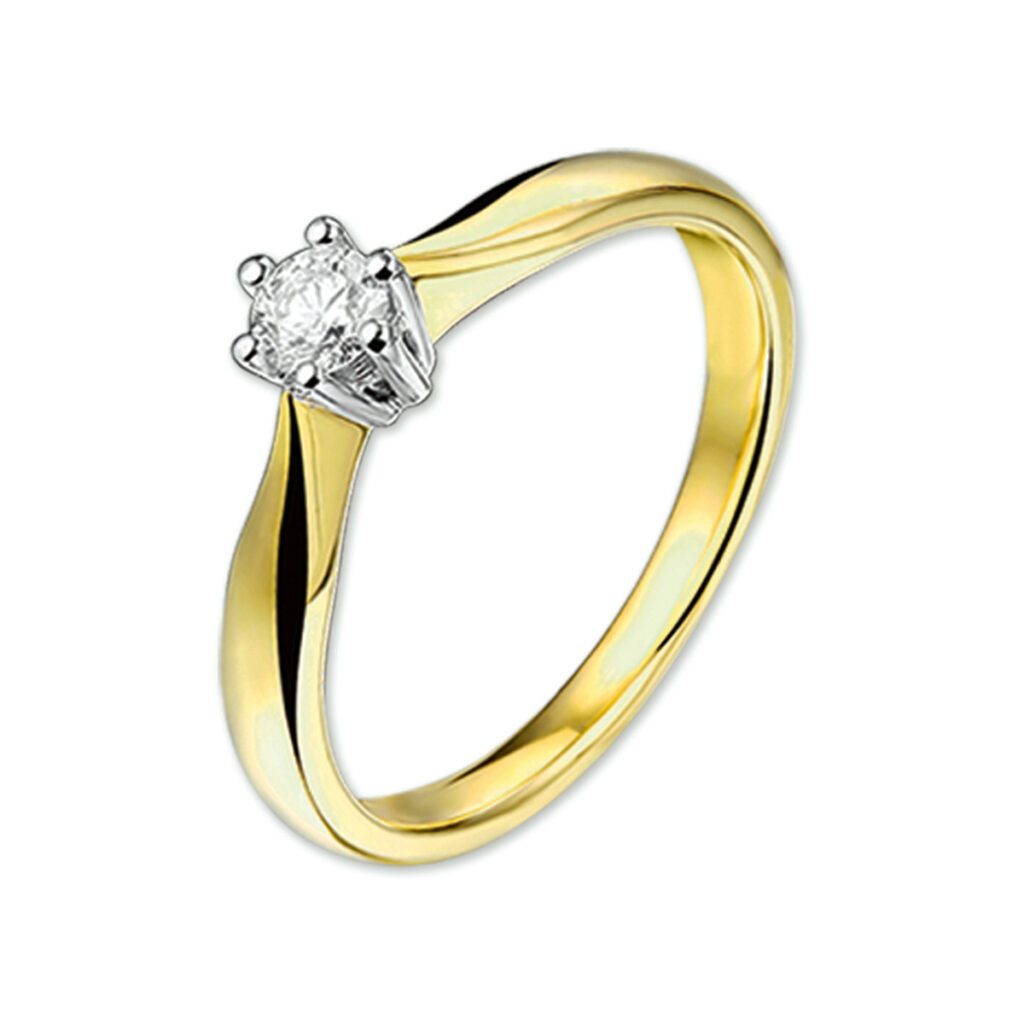 ring diamant 0.25ct h si