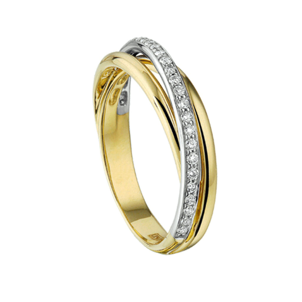 ring diamant 0.22ct h si