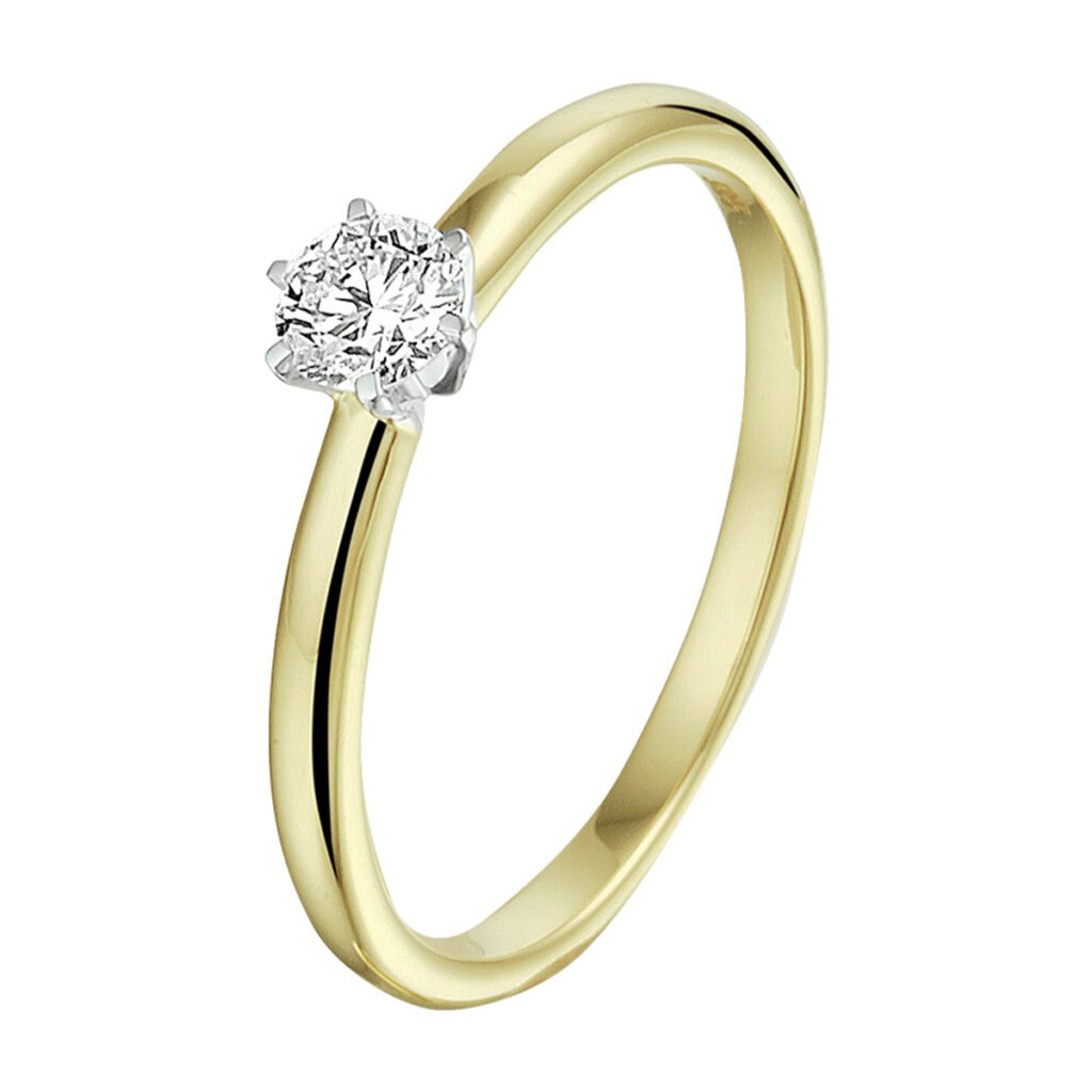 ring diamant 0.20ct h si