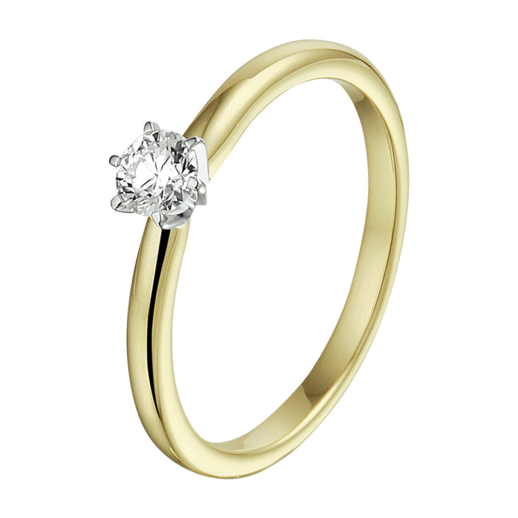 ring diamant 0.25ct h si