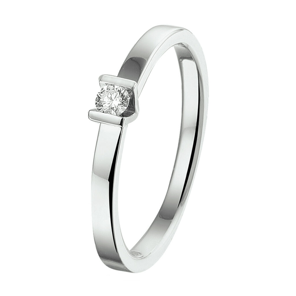 ring diamant 0.075ct h si