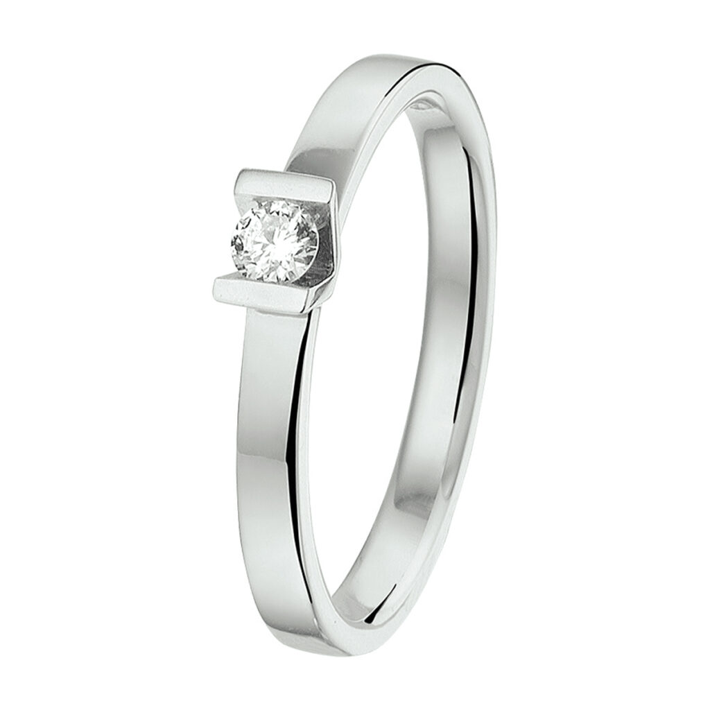 ring diamant 0.10ct h si