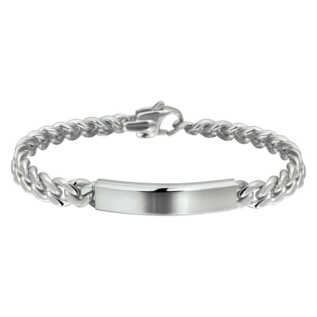 graveerarmband gourmette 9 mm