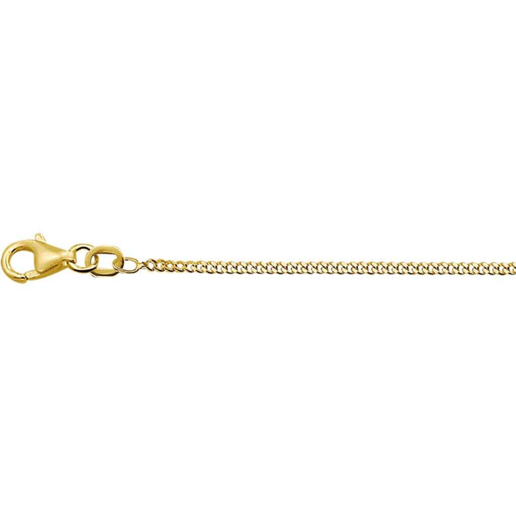 9k collier gourmette 4-zijdes geslepen 1,4 mm