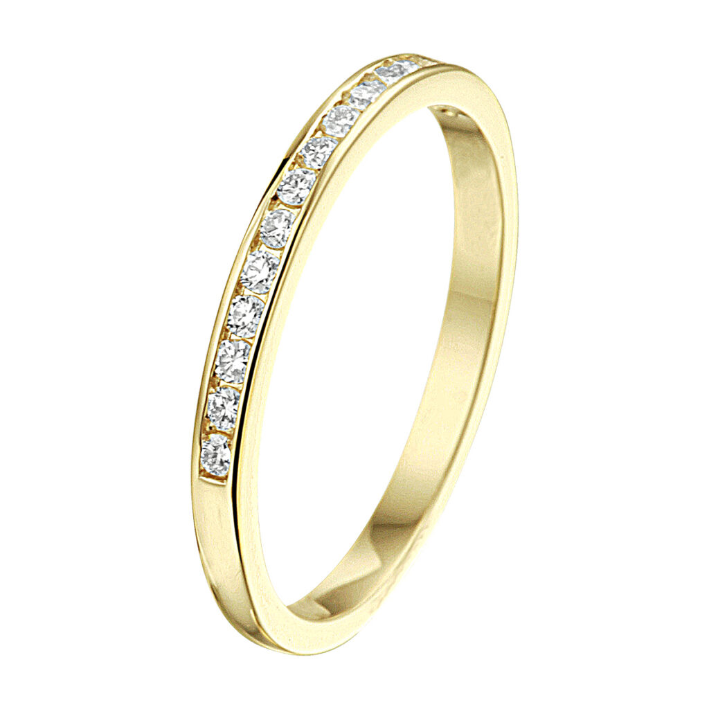 ring diamant 0.15ct h si