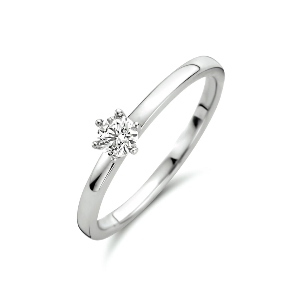 ring diamant 0.20ct h si