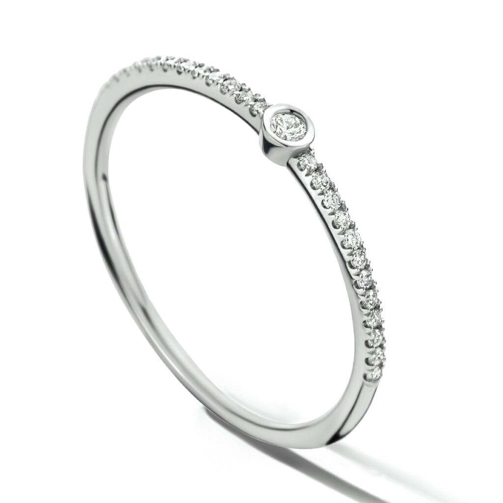 ring diamant 0.115ct h si