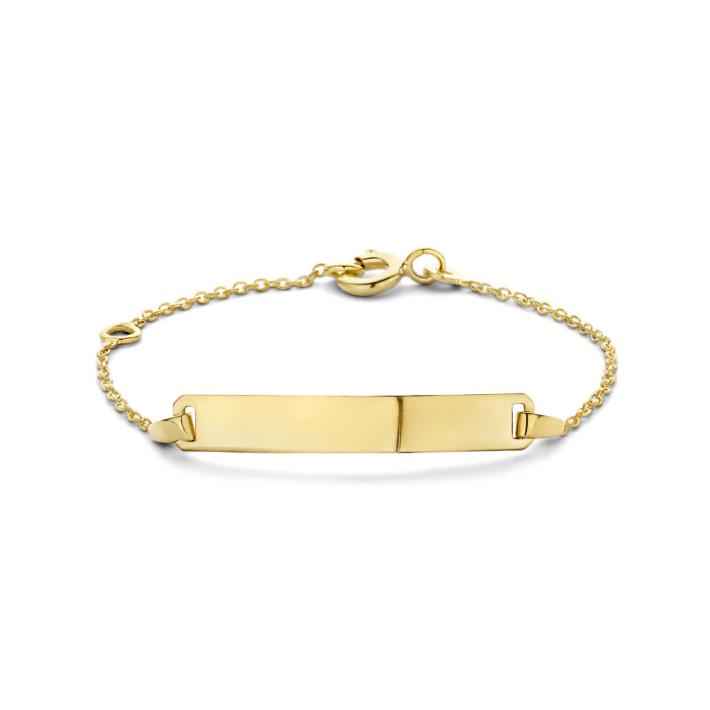 9k graveerarmband plaat 4,0 mm