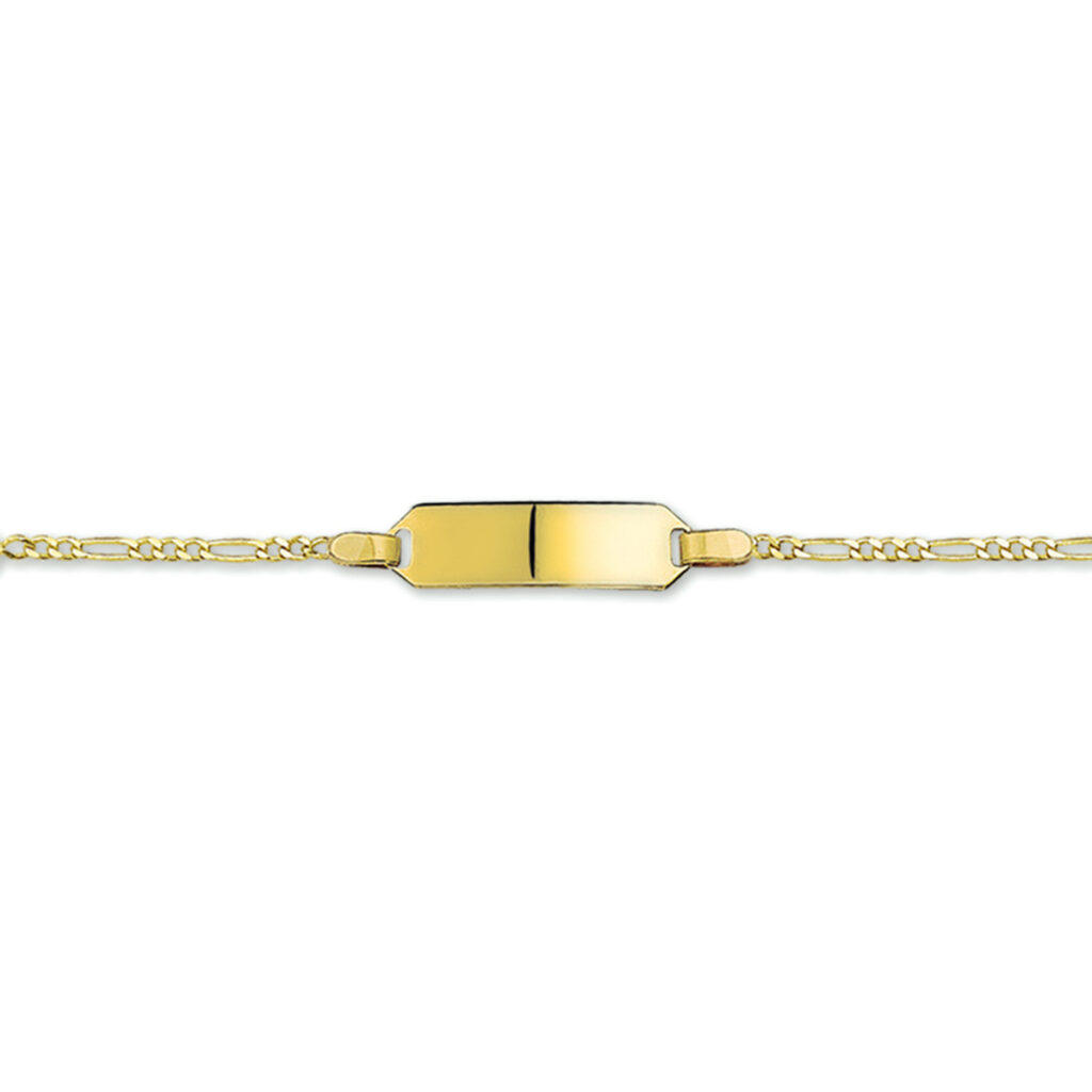 graveerarmband figaro plaat 5 mm