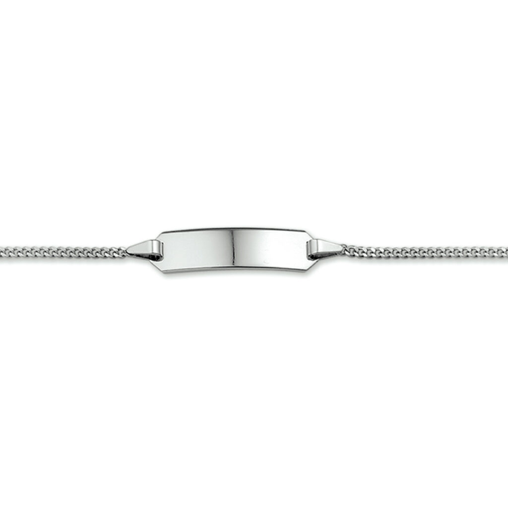 graveerarmband gourmette 4-zijdes geslepen plaat 5,0 mm