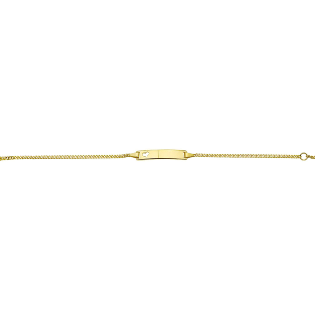 graveerarmband hart plaat 5,0 mm