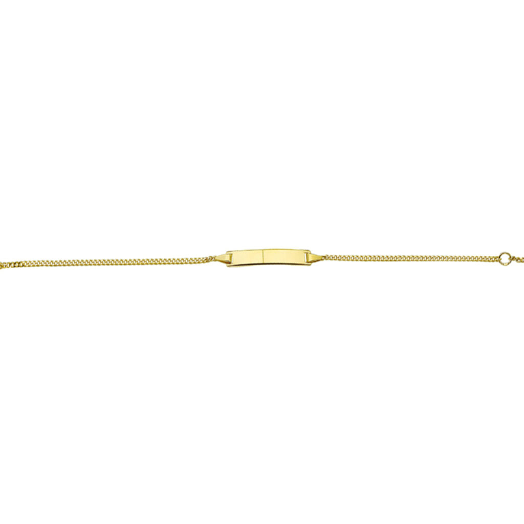 graveerarmband gourmette plaat 5,0 mm