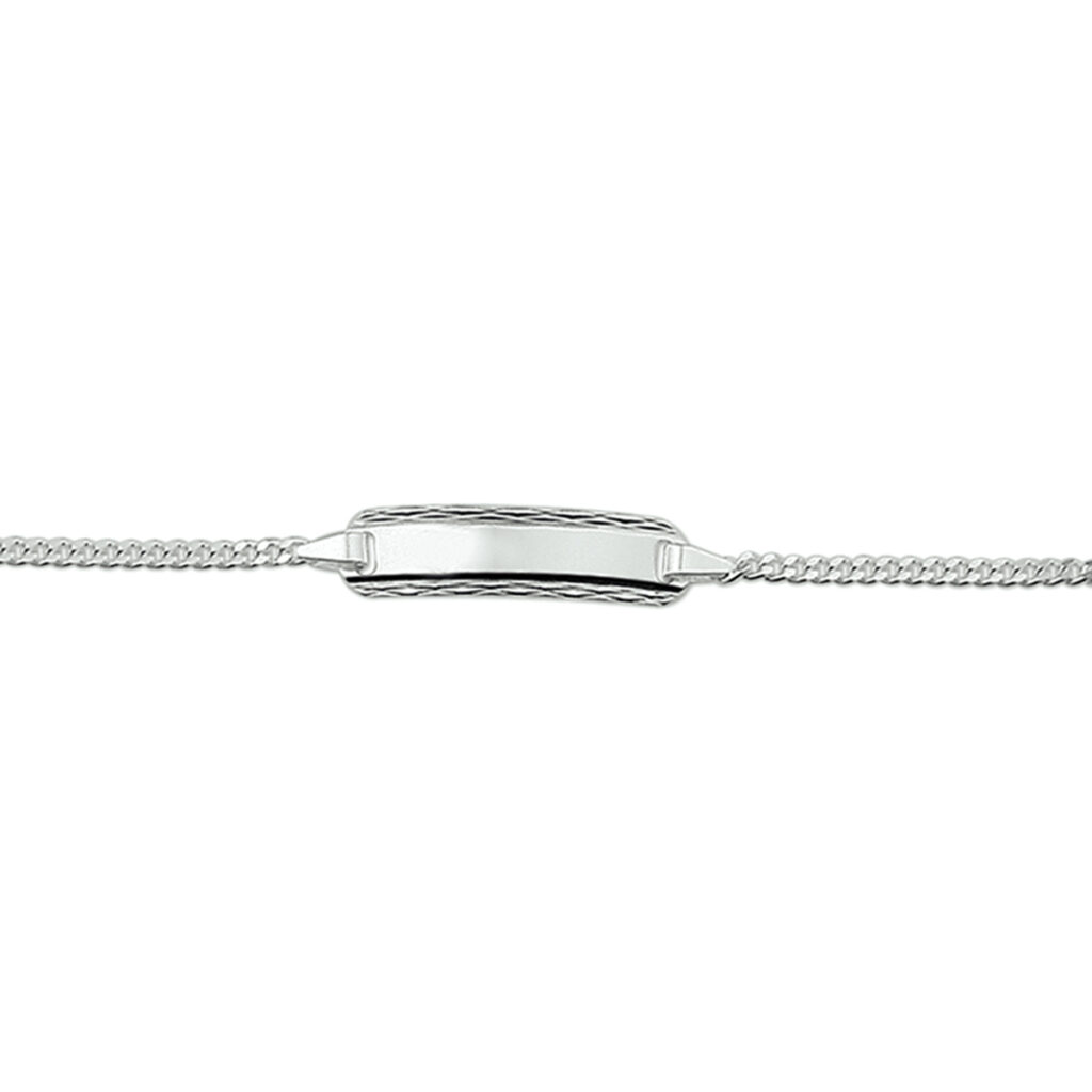 graveerarmband gourmette 4-zijdes geslepen plaat 5,0 mm