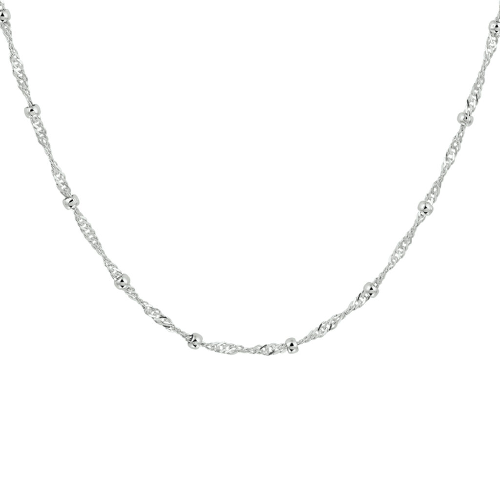 collier singapore en bolletjes 2,5 mm