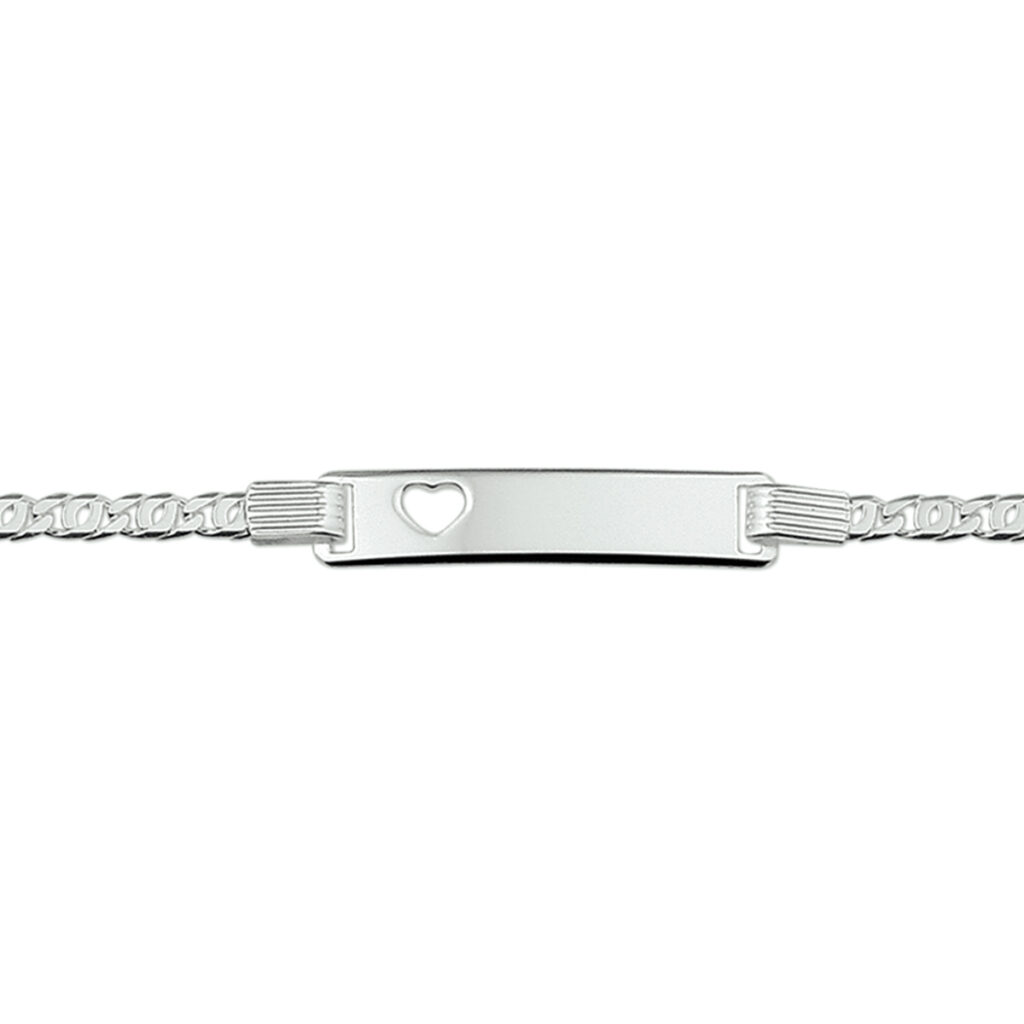 graveerarmband hart plaat 6,0 mm