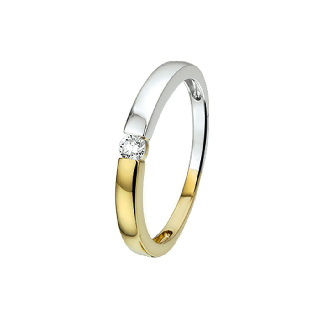 ring diamant 0.09ct h p1