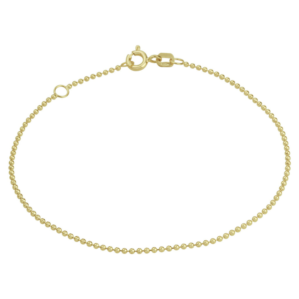 enkelbandje bolletjes 1,2 mm 24 - 26 cm