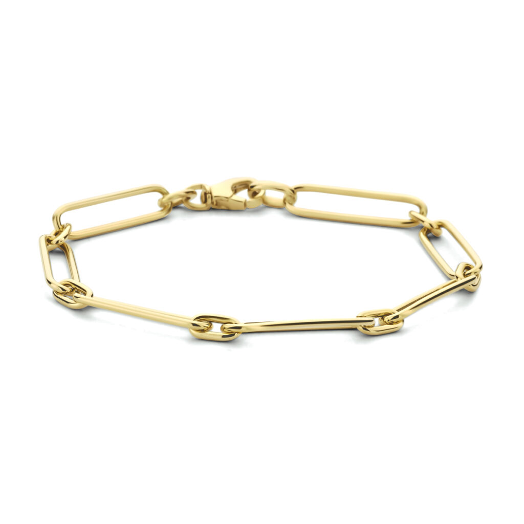 armband paperclip ronde buis 5,5 mm 19 cm