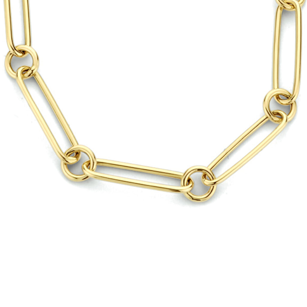collier paperclip platte buis 4,0 mm 42 cm