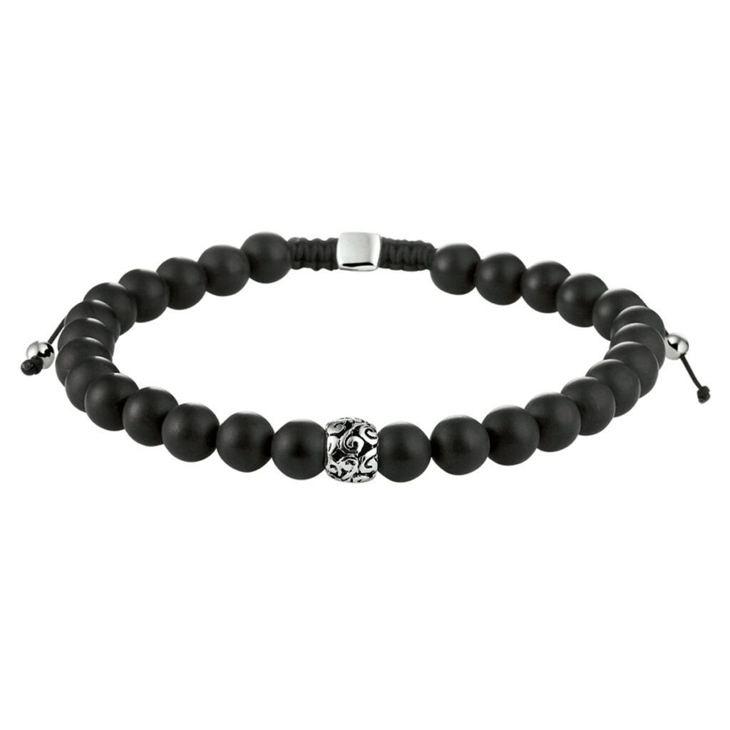 kralenarmband onyx 6,5 mm 19 - 26 cm