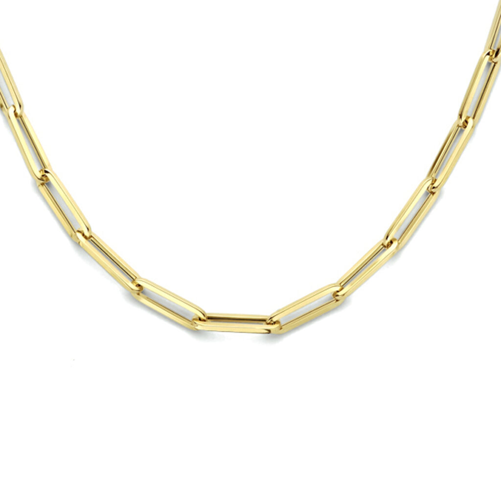 collier paperclip 3,5 mm 43 - 45 cm