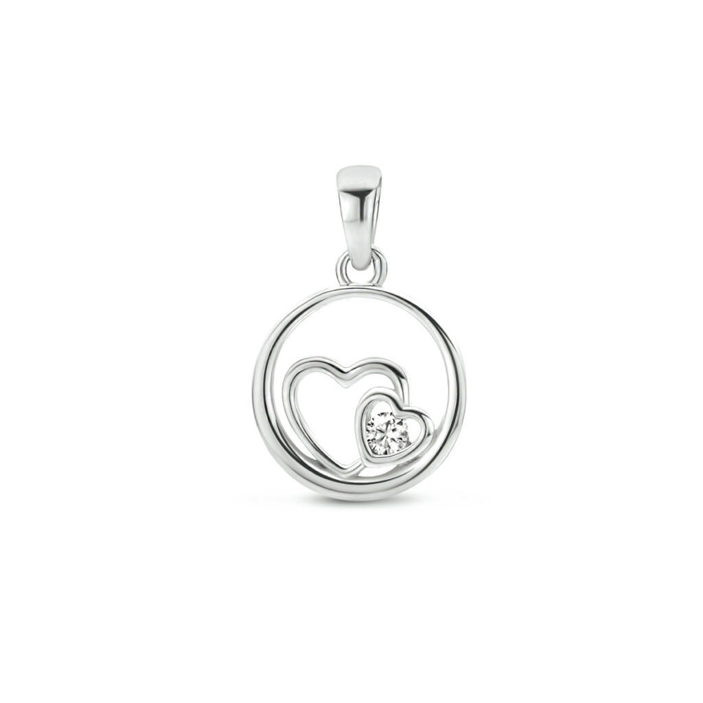 hanger hartjes zirkonia