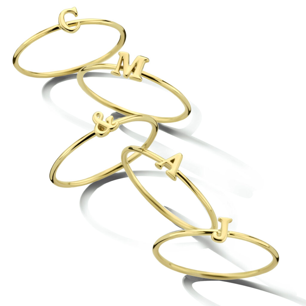 aanschuifring letter t