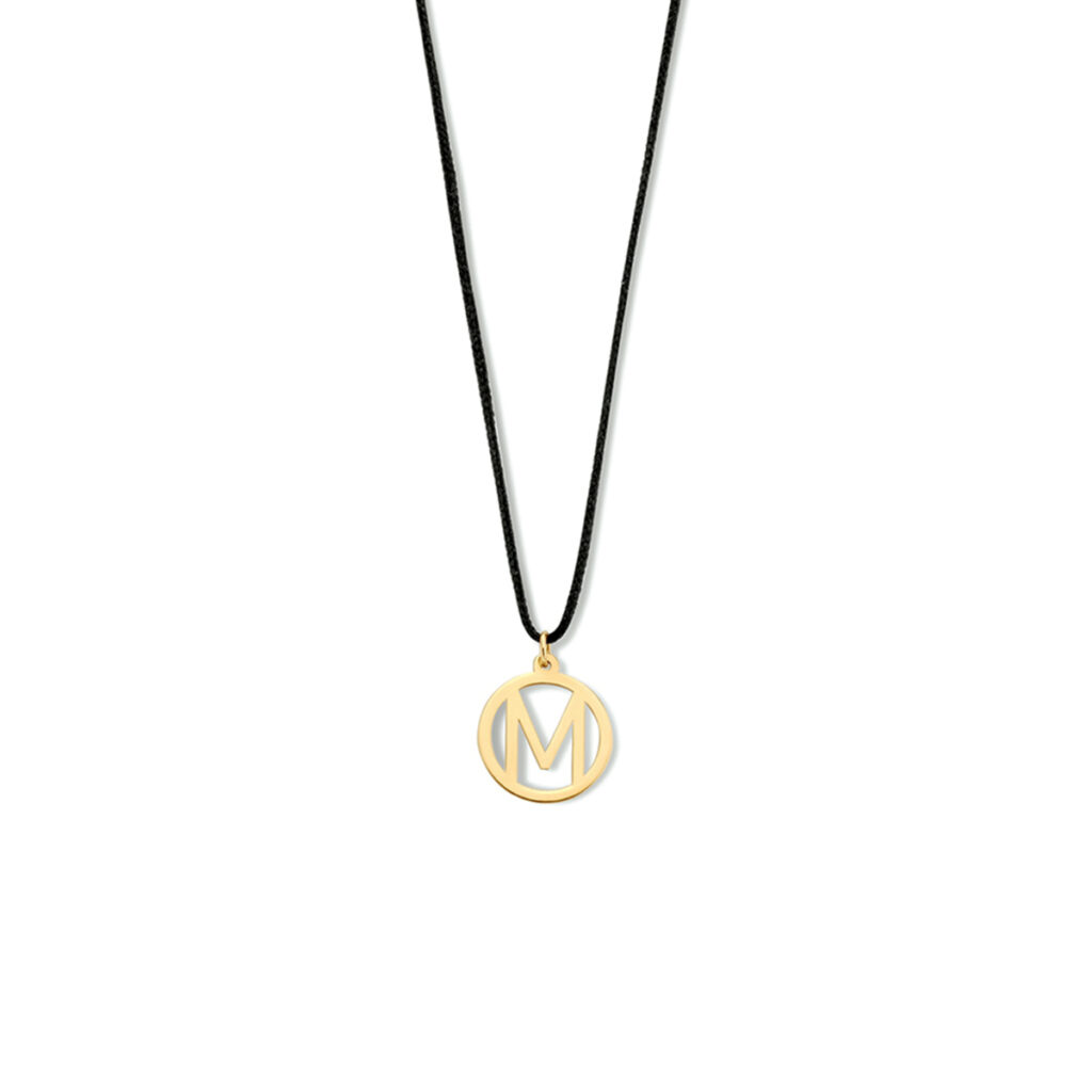 collier katoen letter 60 cm