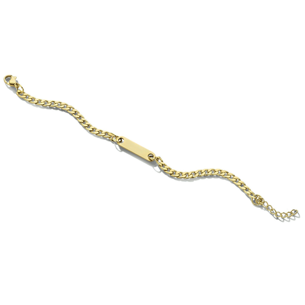 graveerarmband plaat 5,0 mm ion plating