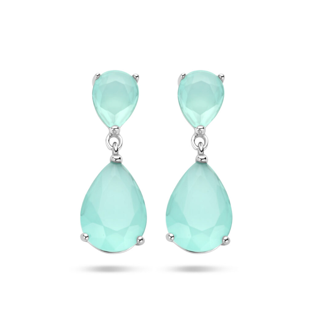 oorhangers amazoniet glas