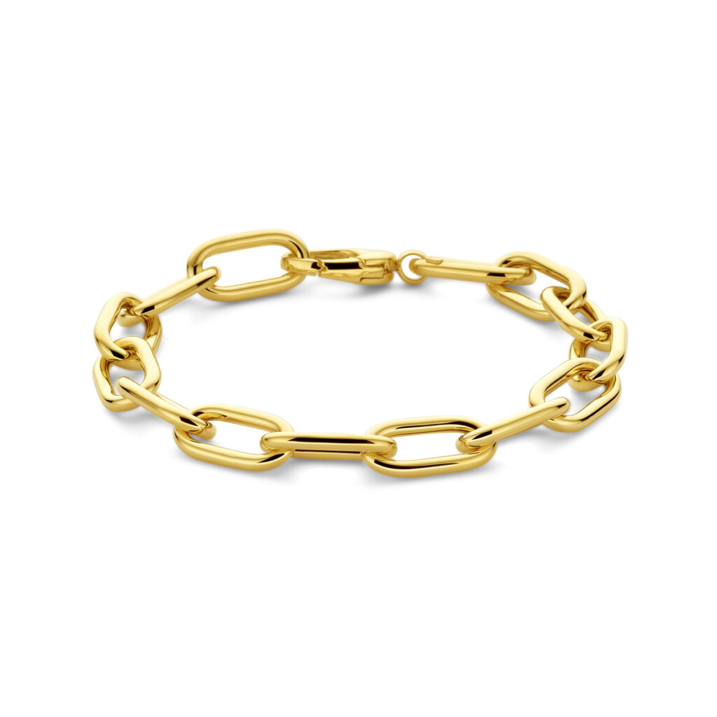 armband paperclip ronde buis 8,6 mm 19,5 cm