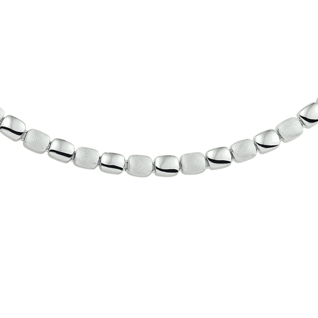 collier poli/mat 42 + 3 cm