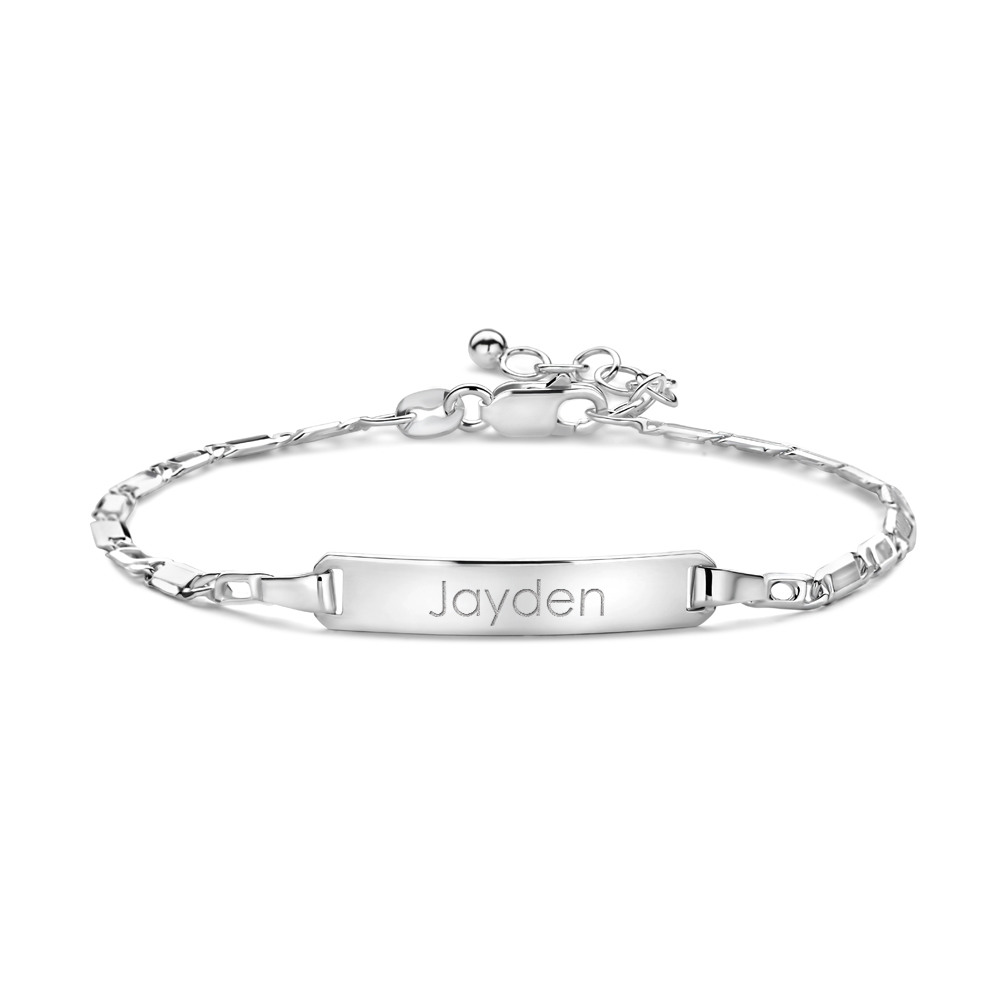 Zilveren Armband met Naam of een Datum | Names4ever