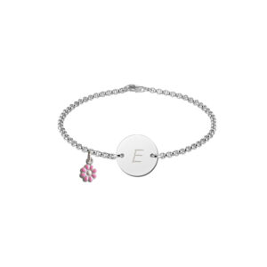 Names4ever Baby Armbandje Zilver met Letter