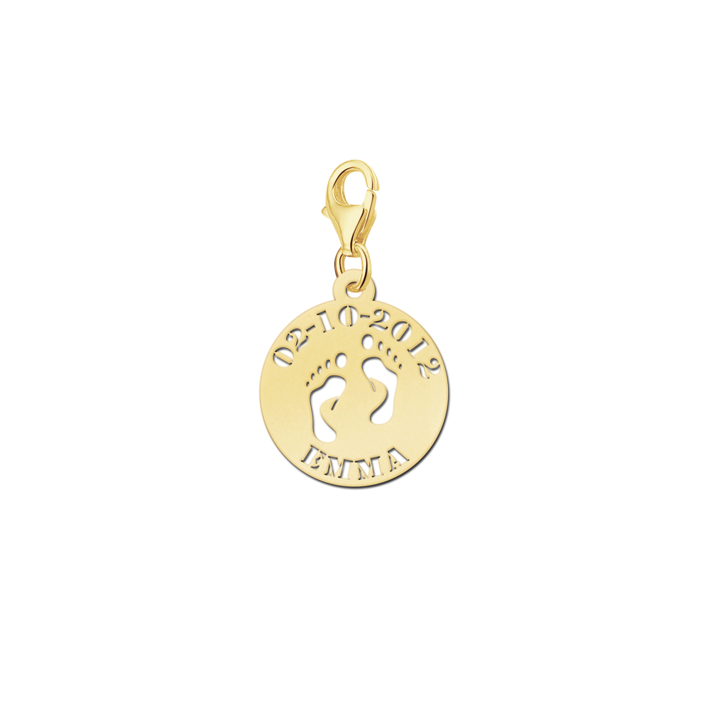 Names4ever Voetjes Naambedel van Goud GNB26