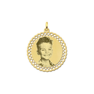 Gouden Fotogravure Hanger met Gedecoreerde Rand van Names4ever