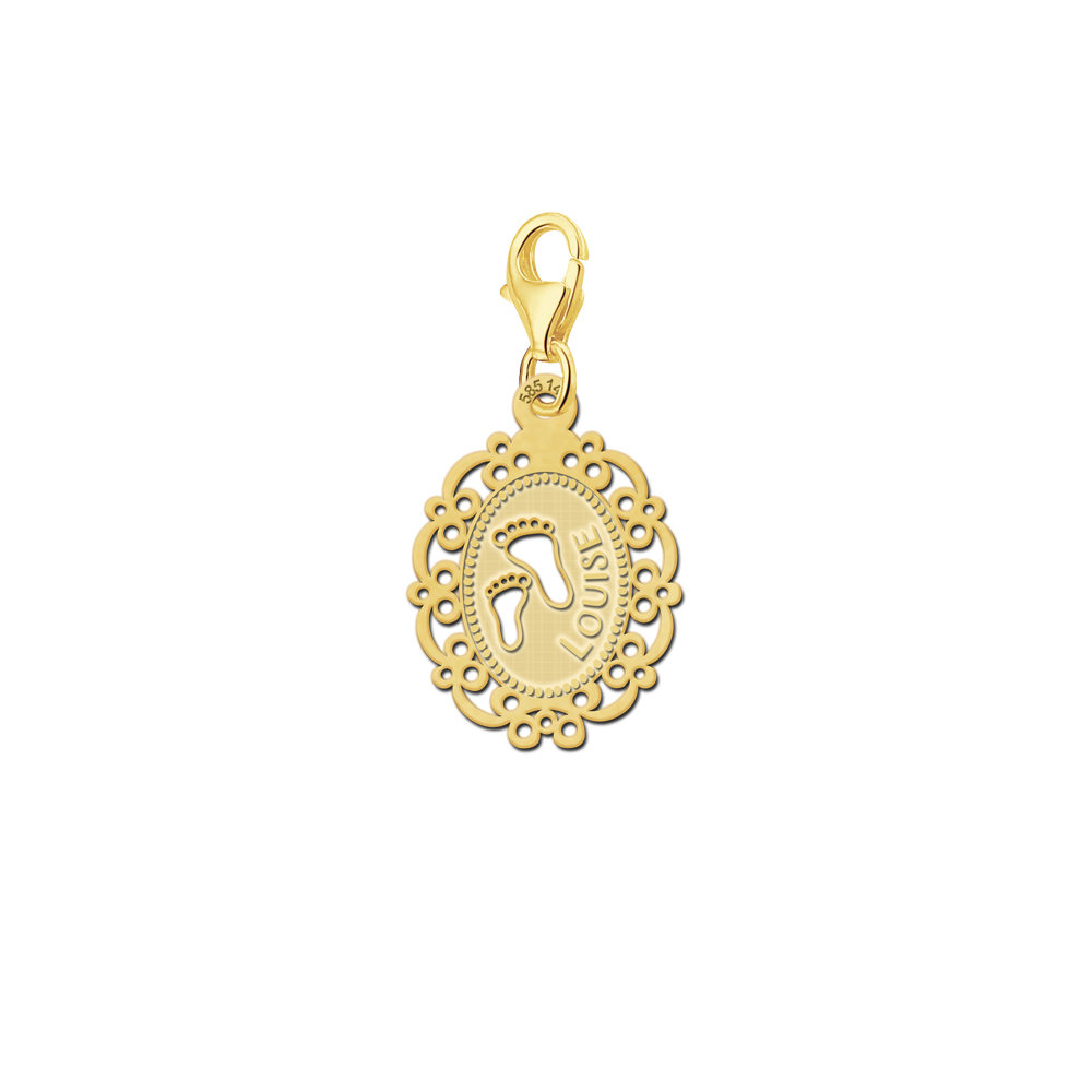 Names4ever Gouden Baby Bedel met Naam