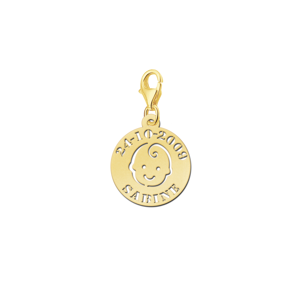 Names4ever Babyhoofd Naambedel van Goud GNB25