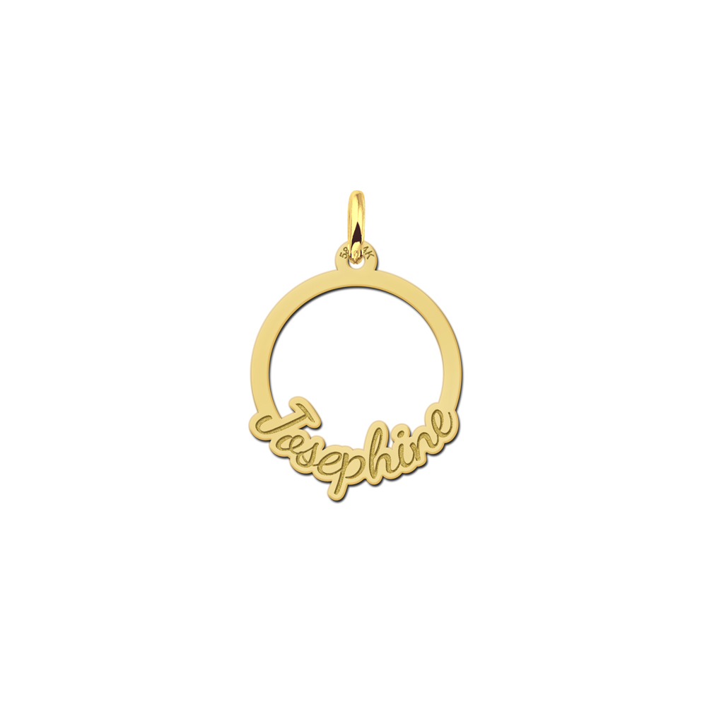 Names4ever Gouden Ronde Communie Hanger