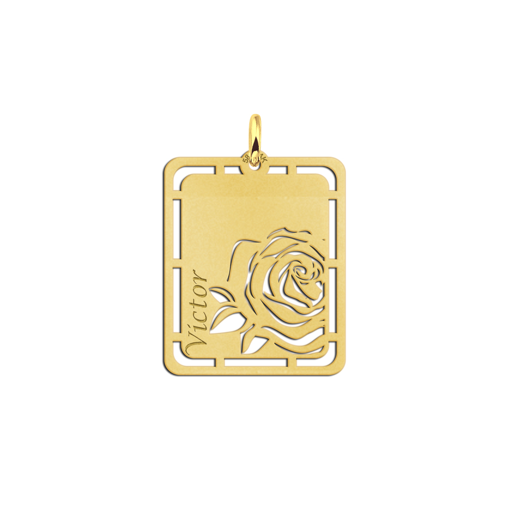 Roos Gouden Naamhanger Names4ever GNH59