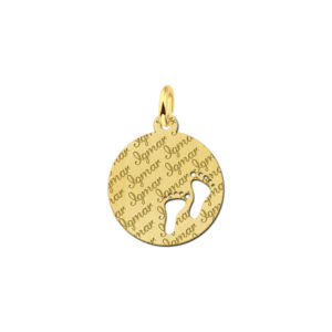 Gouden hangertjes met naam