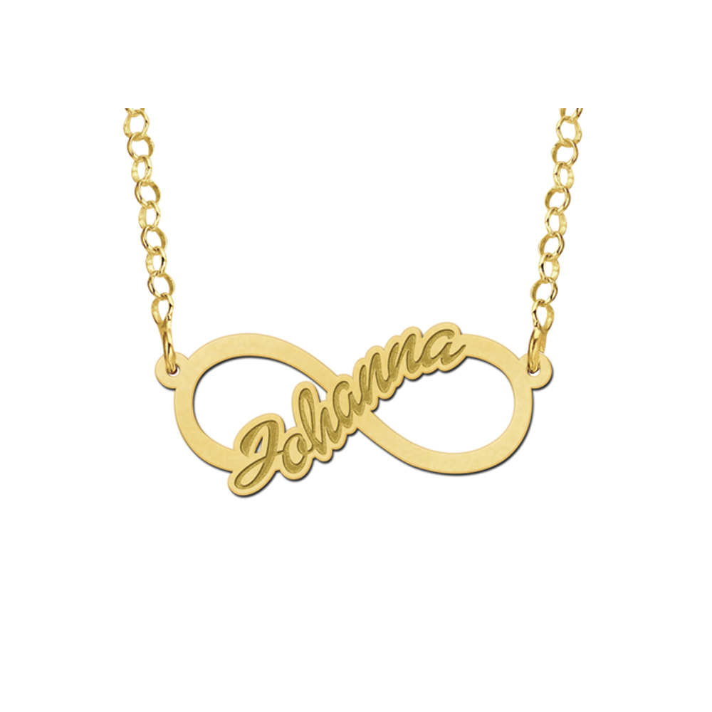 Gouden Infinity ketting kind - Names4ever