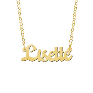 Names4ever Lisette Stijl Gouden Naamketting
