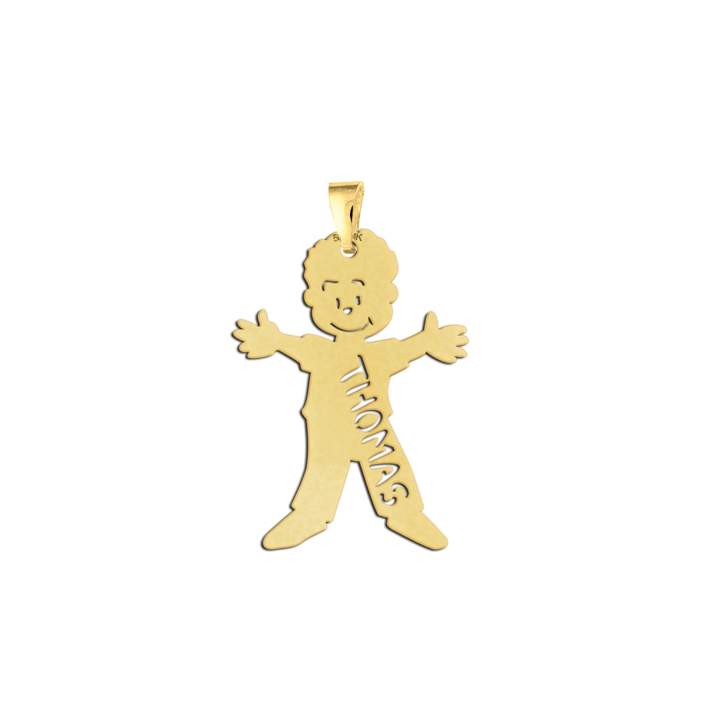Names4ever Gouden Jongen Naam Hanger