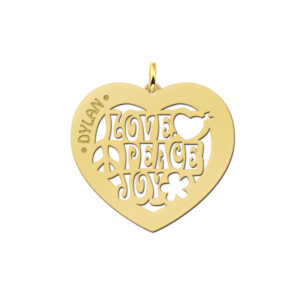 Gouden naamhanger hart Love 60 - Names4ever